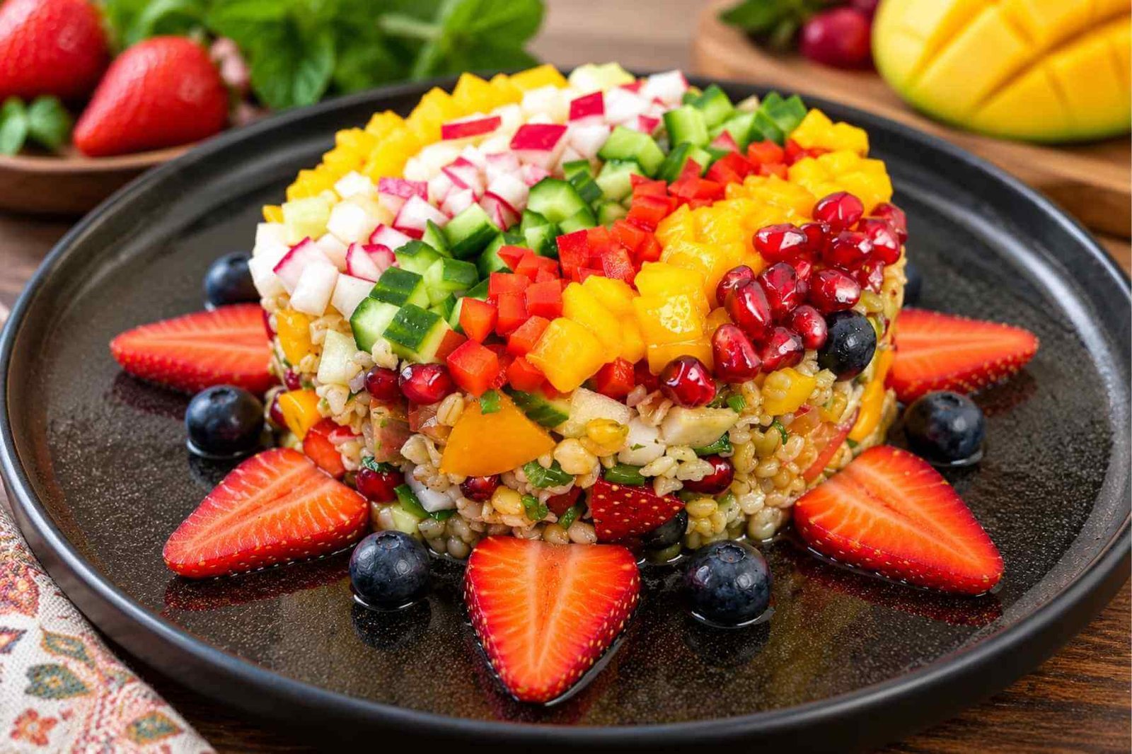 The Elegant Freekeh Colorful Salad That Will Stun Everyone